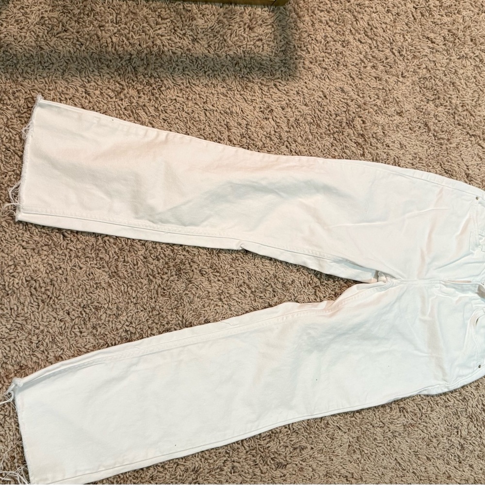 Zara Cream High-Waisted Trousers